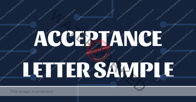 Acceptance Letter Sample