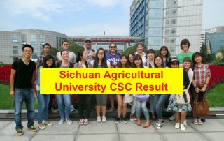Sichuan Agricultural University CSC Result