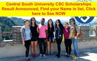 Hasil Beasiswa CSC Central South University