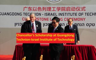 Chancellor's Scholarship at Guangdong Technion-Israel Institute of Technology