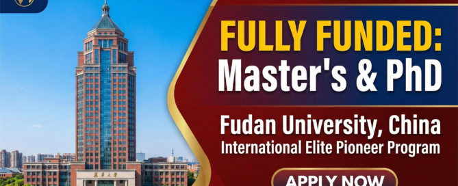 International Elite Pioneer Program 2026 – Fully Funded Master’s & PhD at Fudan University, China
